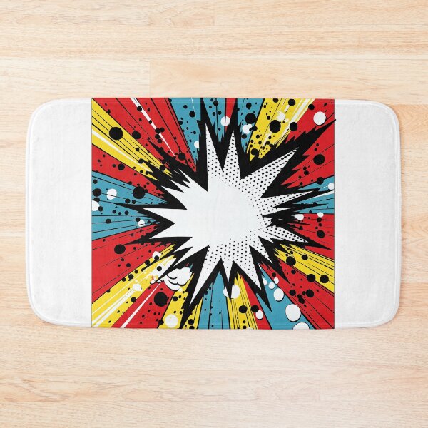 Item preview, Dynamic Pop Art Explosion Panel: A Comic Book Style Burst of Primary Colors and High-Impact Energy. designed and sold by Epsydon Designers.