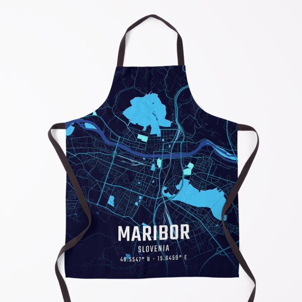 Item preview, Maribor Midnight City Map designed and sold by HomeLivingCo.