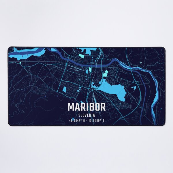 Item preview, Maribor Midnight City Map designed and sold by HomeLivingCo.