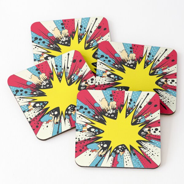 Item preview, Dynamic Pop Art Explosion Panel: A Comic Book Style Burst of Primary Colors and High-Impact Energy. designed and sold by Epsydon Designers.