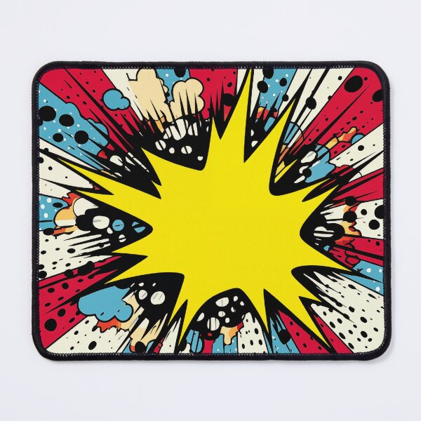 Item preview, Dynamic Pop Art Explosion Panel: A Comic Book Style Burst of Primary Colors and High-Impact Energy. designed and sold by Epsydon Designers.