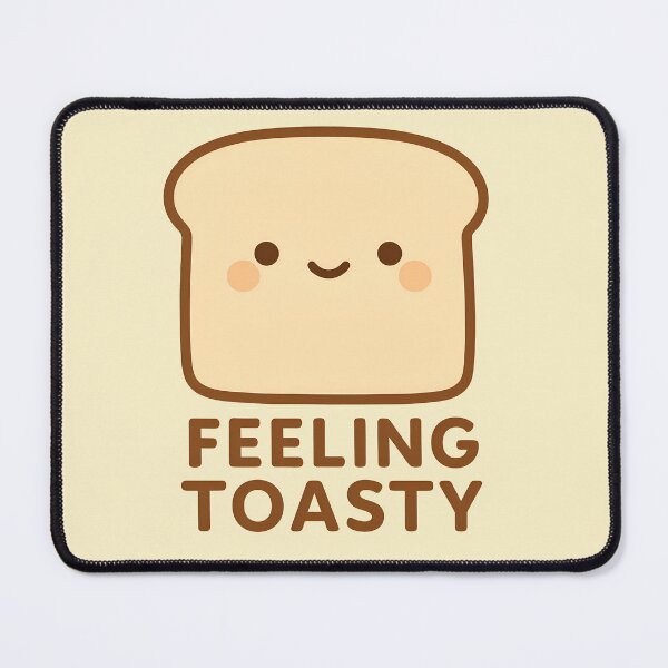 Item preview, Feeling Toasty – Cute Kawaii Bread Pun designed and sold by Imaginationbeyond.