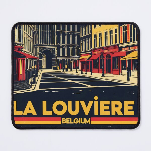 Item preview, La Louviere Belgium 1950s Vintage Travel Tourism designed and sold by TravelersGems.