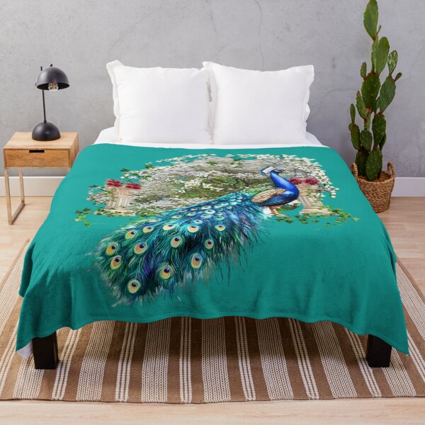 Item preview,  Peacock Post (Dogwood Garden) designed and sold by Tripp Art Studio.