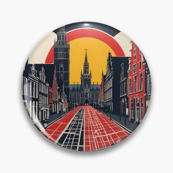 Item preview, Kortrijk Belgium 1950s Vintage Travel Tourism designed and sold by TravelersGems.