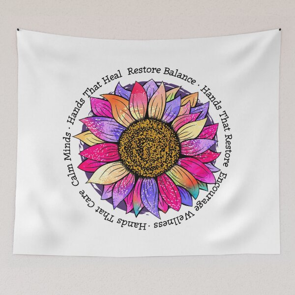Item preview, Sunflower - Massage Therapist, Reiki & Reflexology designed and sold by LagomCreative.