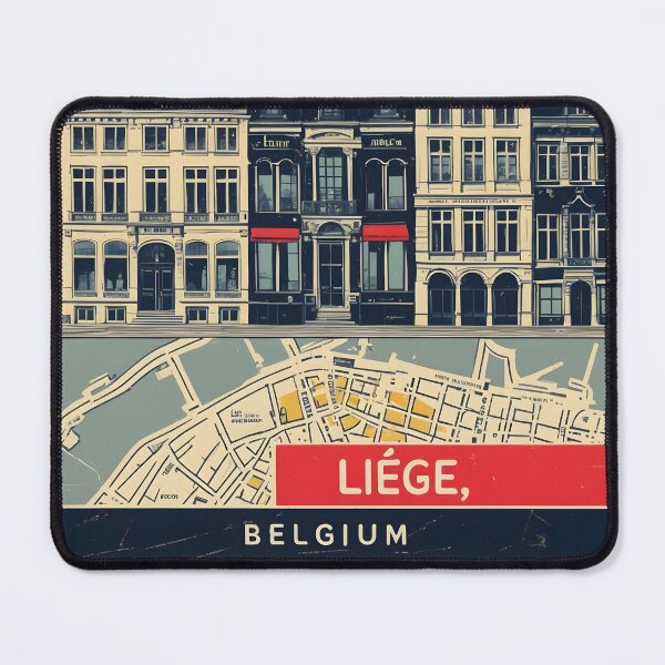 Item preview, Liege Belgium 1950s Vintage Travel Tourism designed and sold by TravelersGems.