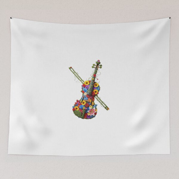 Item preview, Music Lover Gift, Musician Gift, Beautiful Sounds,Traditional and Modern Musical Instruments, ivy flowers, Floral,Nature Love Art ,Nature Lover Gift, Peaceful Natural Design designed and sold by chipmuckdesignn.