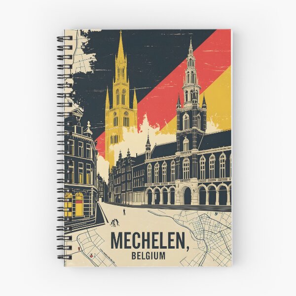 Item preview, Mechelen Belgium 1950s Vintage Travel Tourism designed and sold by TravelersGems.