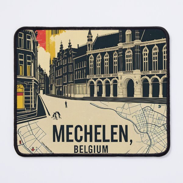 Item preview, Mechelen Belgium 1950s Vintage Travel Tourism designed and sold by TravelersGems.