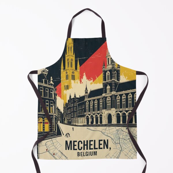 Item preview, Mechelen Belgium 1950s Vintage Travel Tourism designed and sold by TravelersGems.