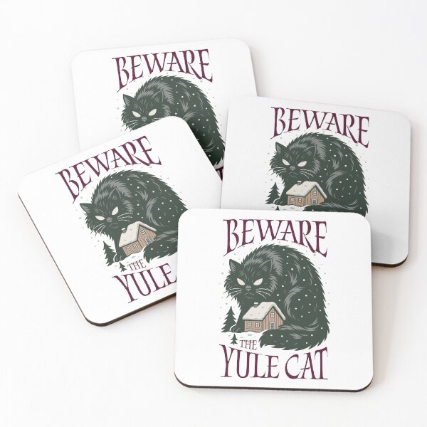Item preview, Beware the Yule Cat designed and sold by Kindred & Thistle.