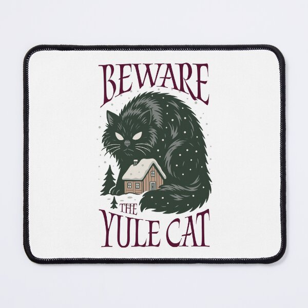 Item preview, Beware the Yule Cat designed and sold by Kindred & Thistle.
