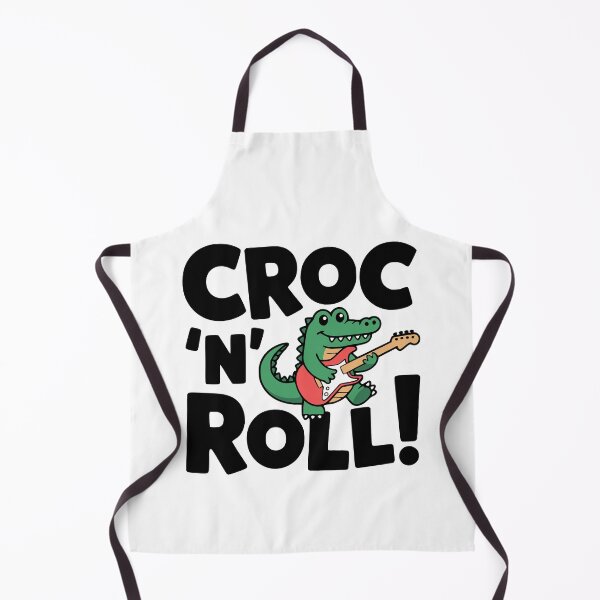 Item preview, Croc N Roll! Cute Crocodile Music Pun designed and sold by PMCreative.