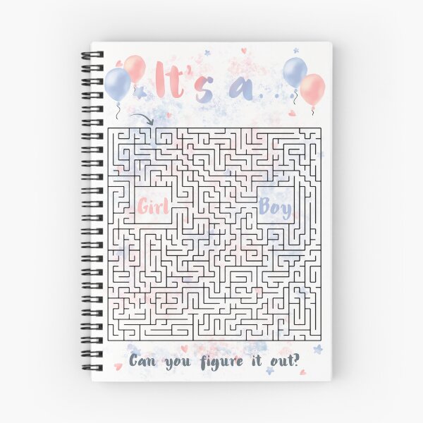 Item preview, Gender Reveal Maze | It's a girl! designed and sold by FlosLabyrinthe.