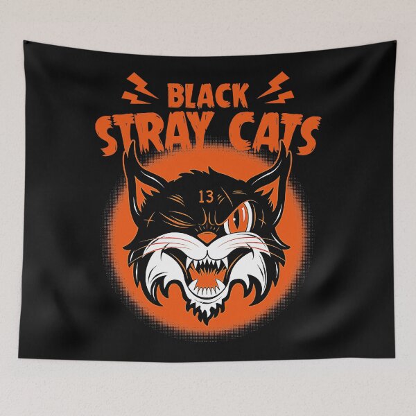 Item preview, Black Stray Cats designed and sold by elleandrusa.