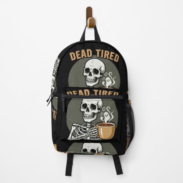 Item preview, Dead Tired - Skeleton Coffee Design designed and sold by Blaze & Trail Creative.