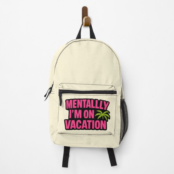 Item preview, Mentally I’m On Vacation – Funny Relaxed Tropical Mindset Design designed and sold by Imaginationbeyond.