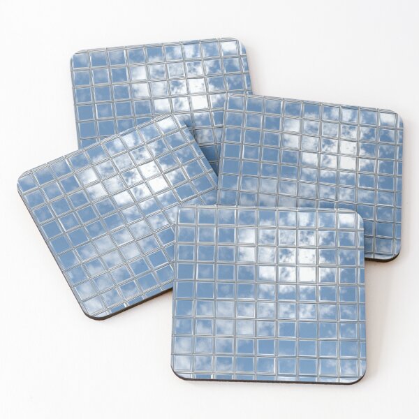 Item preview, Sky Reflections – Modern Mirror Glass Grid Pattern designed and sold by casualnature.