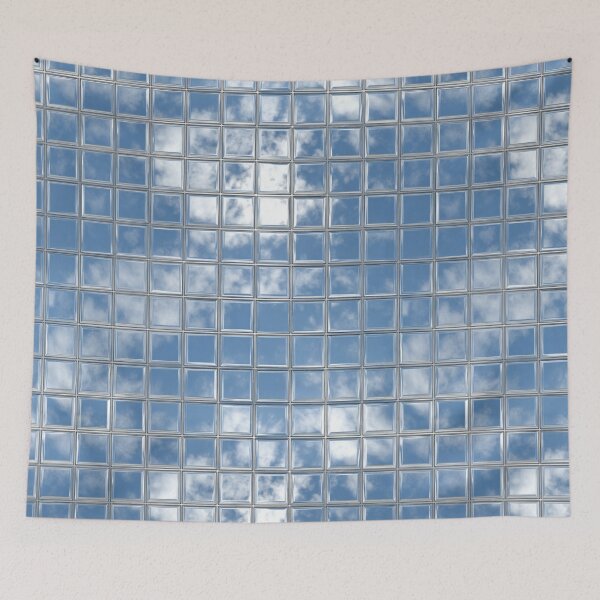 Item preview, Sky Reflections – Modern Mirror Glass Grid Pattern designed and sold by casualnature.