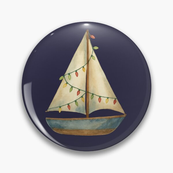 Item preview, Festive Sailboat - COASTAL CHRISTMAS COLLECTION designed and sold by autumnallen15.