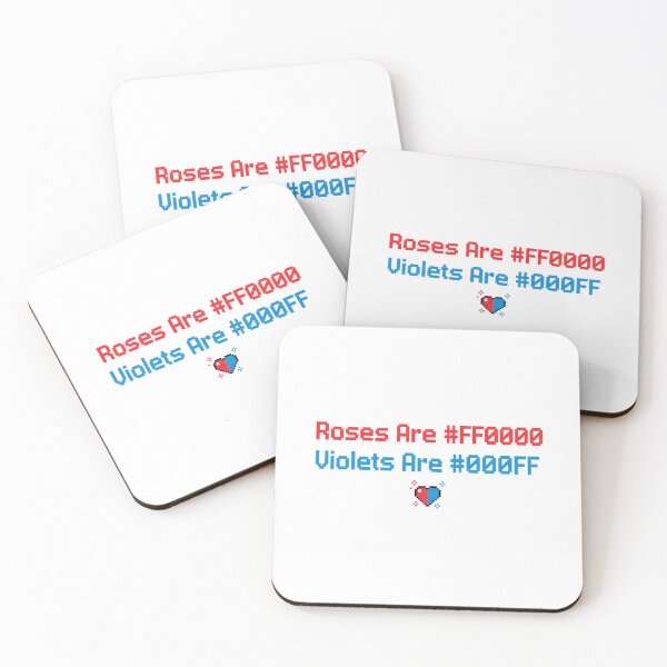 Item preview, Roses Are FF0000 Coding Art designed and sold by WiserShop.