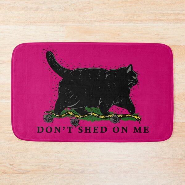 Item preview, Don't Shed On Me Chonky Black Cat Gadsden Meme Pink designed and sold by KilkennyCat Art.