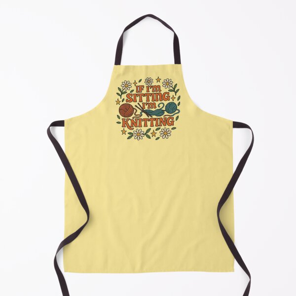 Item preview, If I'm Sitting I'm Knitting designed and sold by FrictionMaxxing.