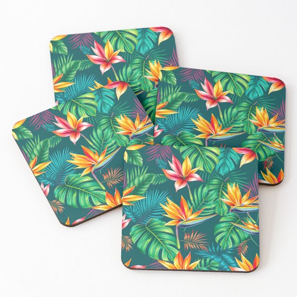 Item preview, Tropical Paradise Bird of Paradise Flowers and Palm Leaves Pattern - Vibrant Hawaiian Jungle designed and sold by Lydatrend Fashion.