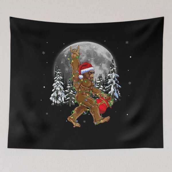 Item preview, Christmas Retro Tree Christmas Holiday Classic Vintage Festive Lights Bigfoot designed and sold by FrankyTepper.