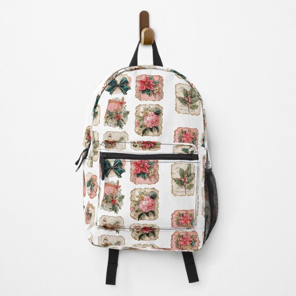 Item preview, Vintage Christmas Ephemera Stickers with Floral Art designed and sold by Anastasiia Yurevych.