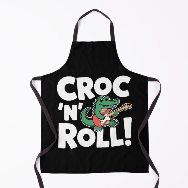 Item preview, Croc N Roll! Cute Crocodile Music Pun designed and sold by PMCreative.