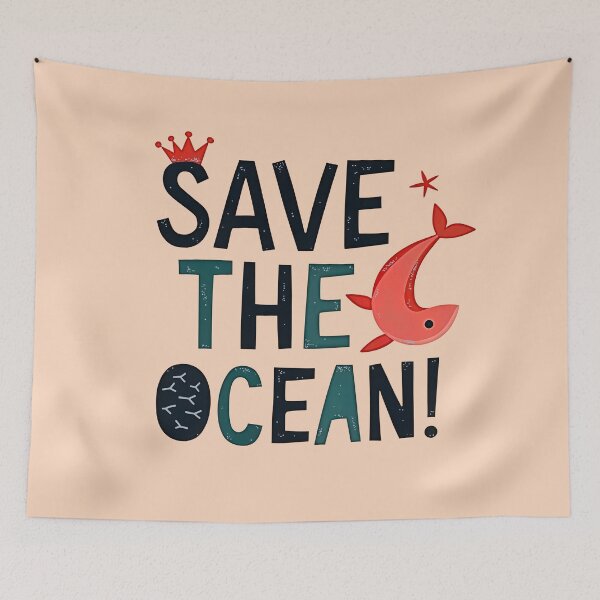 Item preview, Save the ocean! designed and sold by SHAKASHAKA | OCEAN & SURF & ART.