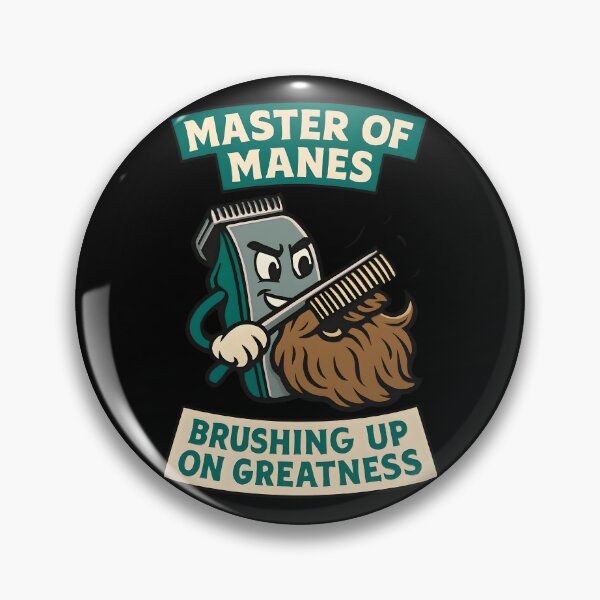 Item preview, Master of Manes Funny Barber Design designed and sold by TeeTimeTreasure.