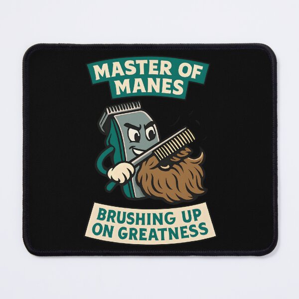 Item preview, Master of Manes Funny Barber Design designed and sold by TeeTimeTreasure.