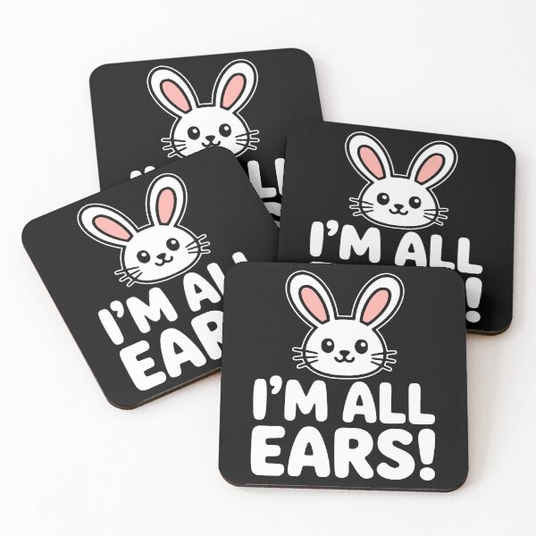 Item preview, I'm All Ears! Funny Bunny Pun designed and sold by PMCreative.
