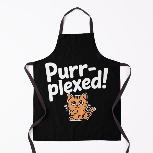 Item preview, Purr-Plexed! Funny Cat Pun designed and sold by PMCreative.