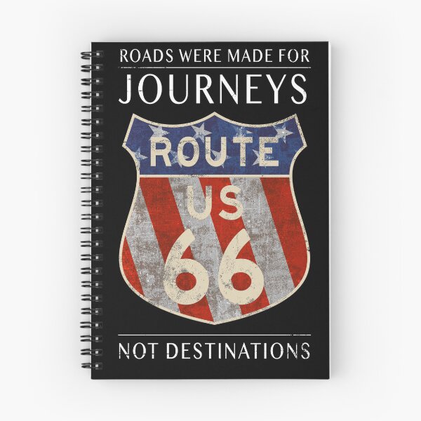 Artikelvorschau, Straßen, die für Reisen geschaffen wurden – Historische Route – Vintage-Schild entworfen und verkauft von BaddMarch.