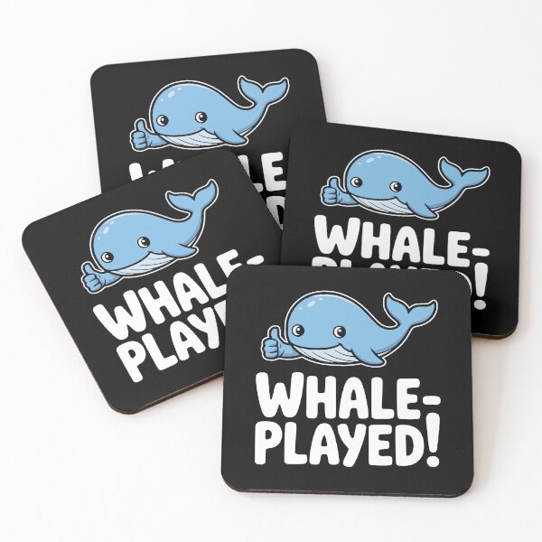 Item preview, Whale Played! Funny Whale Pun designed and sold by PMCreative.