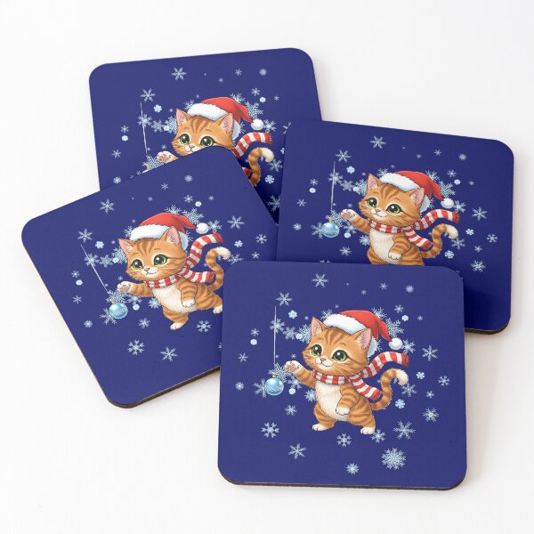 Item preview, Kids Cute Christmas Kitty Cat  designed and sold by LANCEWISEMEDIA.