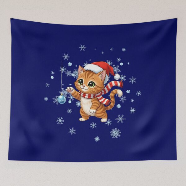 Item preview, Kids Cute Christmas Kitty Cat  designed and sold by LANCEWISEMEDIA.