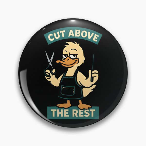 Item preview, Cut Above the Rest Funny Barber Duck Design designed and sold by TeeTimeTreasure.