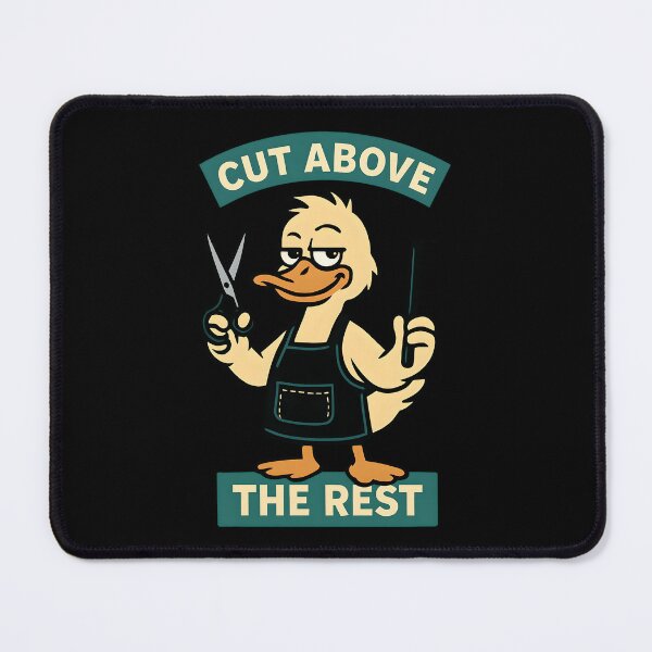 Item preview, Cut Above the Rest Funny Barber Duck Design designed and sold by TeeTimeTreasure.