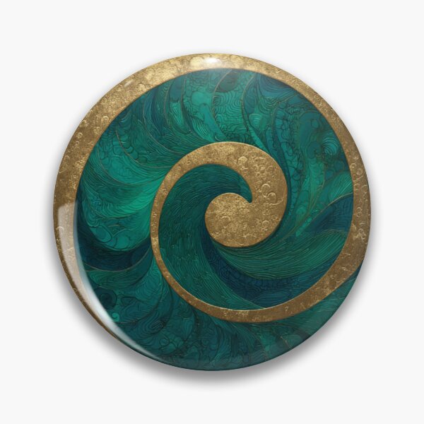 Item preview, New Zealand Māori Paua Pattern Koru Design 606 designed and sold by GrinGalore.