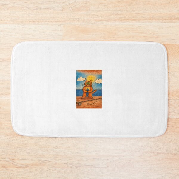 Item preview, Yoko the Cat with Fish – Art by Ingo-Erno designed and sold by YokoByIngoErno.