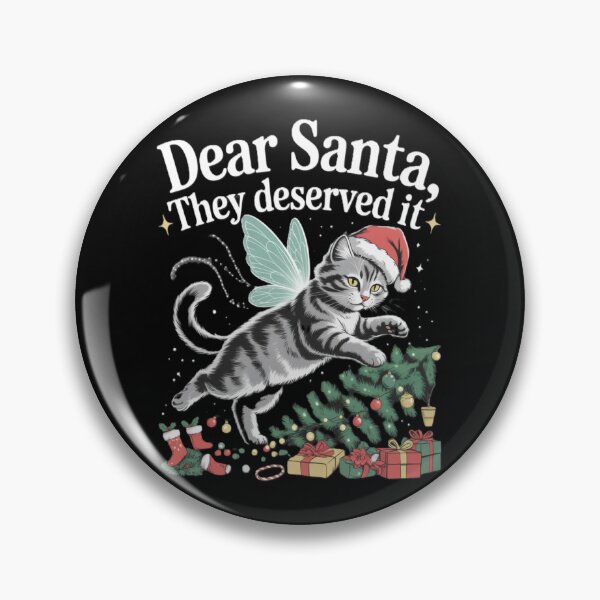 Item preview, Dear Sant Naughty Cat Christmas Tree designed and sold by JediKittenWars.