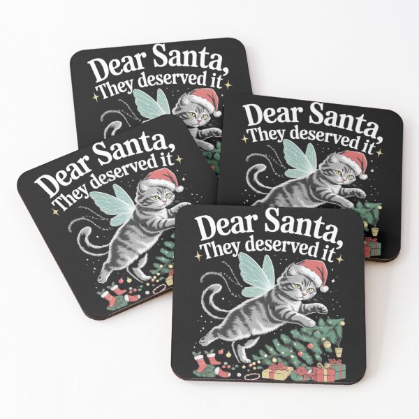 Item preview, Dear Sant Naughty Cat Christmas Tree designed and sold by JediKittenWars.