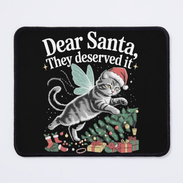 Item preview, Dear Sant Naughty Cat Christmas Tree designed and sold by JediKittenWars.