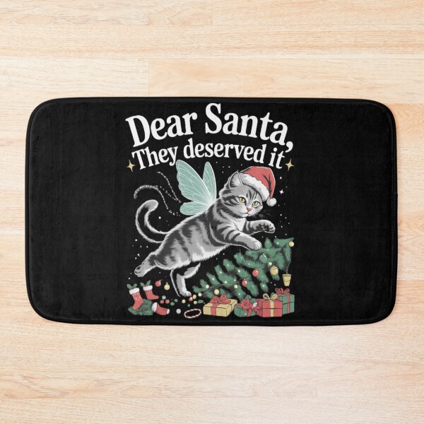 Item preview, Dear Sant Naughty Cat Christmas Tree designed and sold by JediKittenWars.
