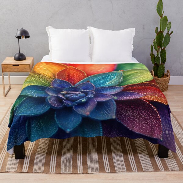 Item preview, Colorful succulent with raindrops designed and sold by anytka.